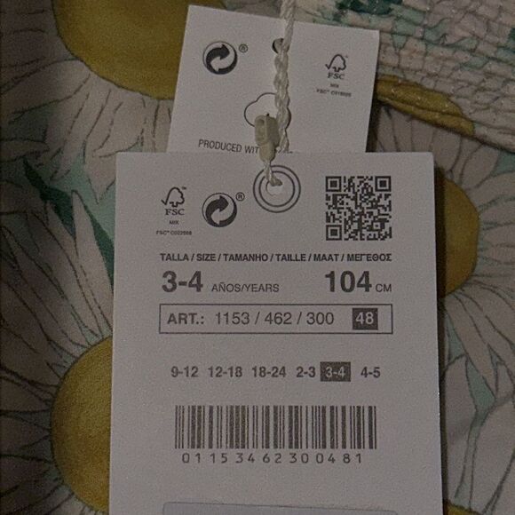 ZARA Kids | Yellow | SUNFLOWER DRESS - Picture 7 of 7